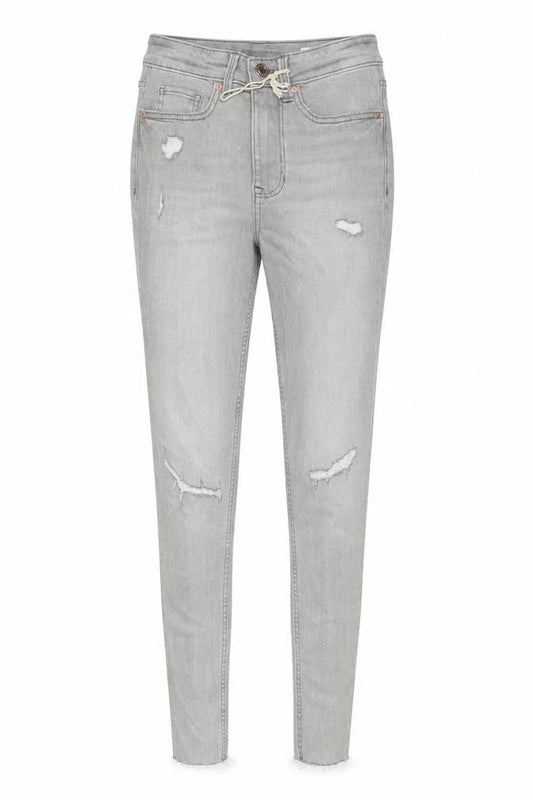 Marks & Spencer Womens Grey Cotton Skinny Jeans Size 6 L28 in Regular Button