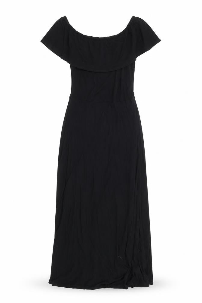 Capsule Womens Black Polyester Maxi Size S Off the Shoulder Pullover