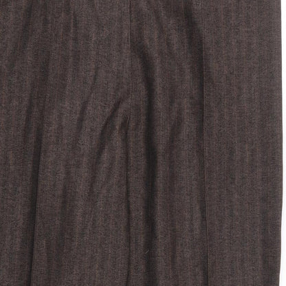 Preworn Womens Brown Polyester Trousers Size 36 in L27 in Regular