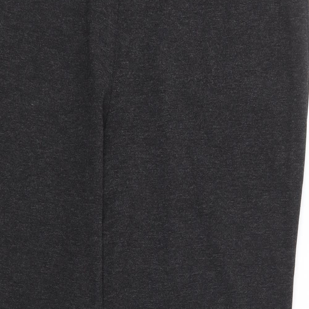 Marks and Spencer Womens Grey Polyester Trousers Size 36 in L29 in Regular