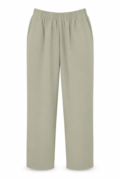 Preworn Womens Green Polyester Trousers Size 24 in L29 in Regular