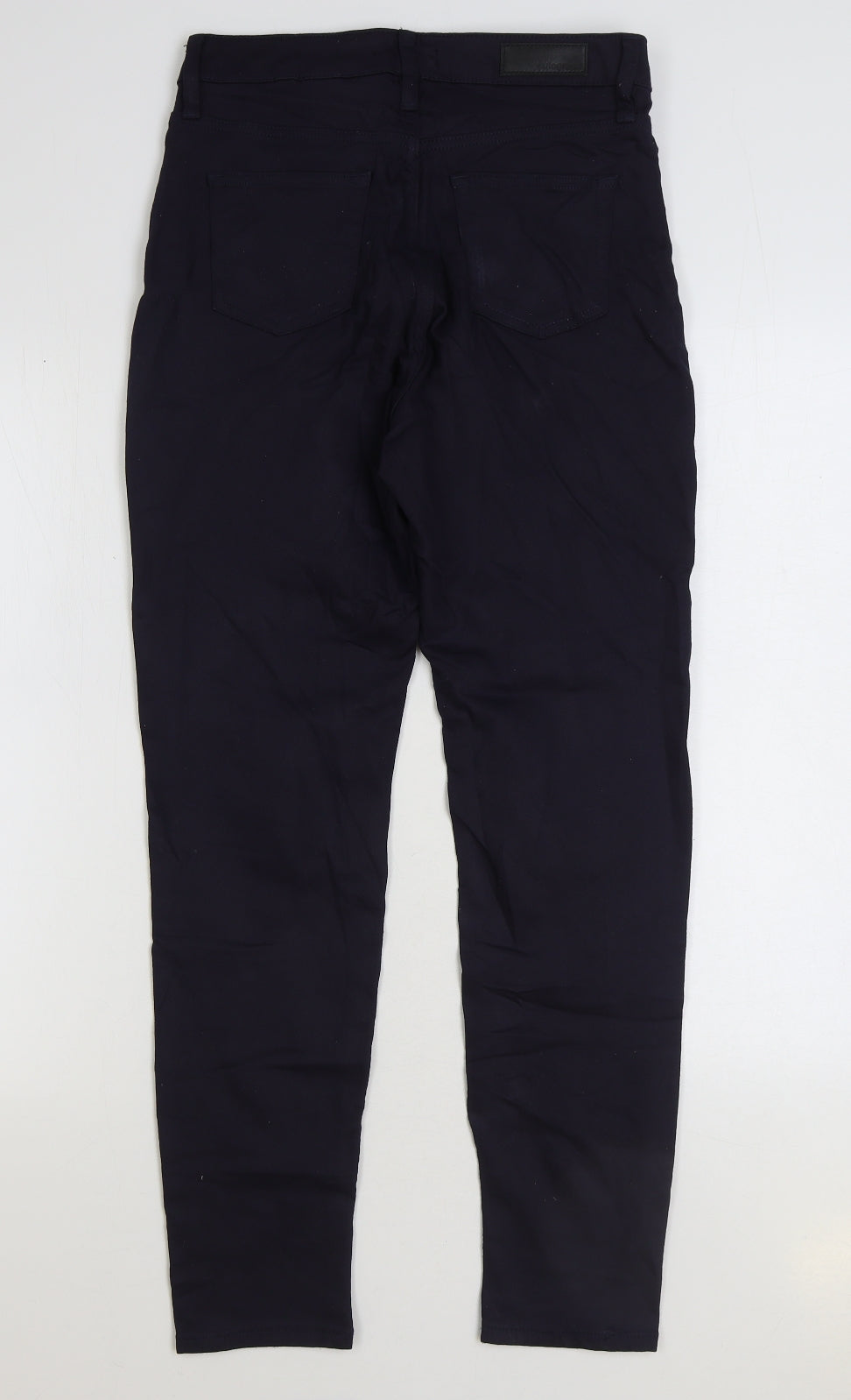 Marks and Spencer Womens Blue Cotton Skinny Jeans Size 10 L28 in Regular Zip