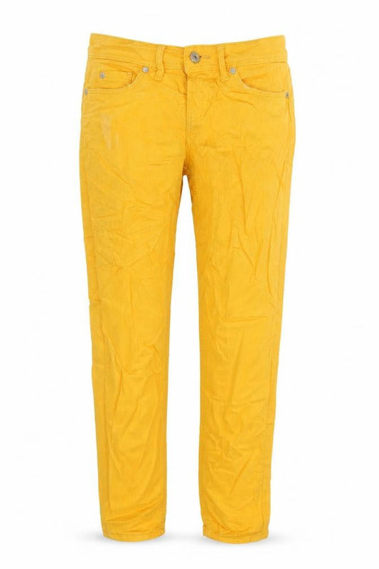Blendshe Womens Yellow Cotton Skinny Jeans Size 28 in L24 in Regular Zip