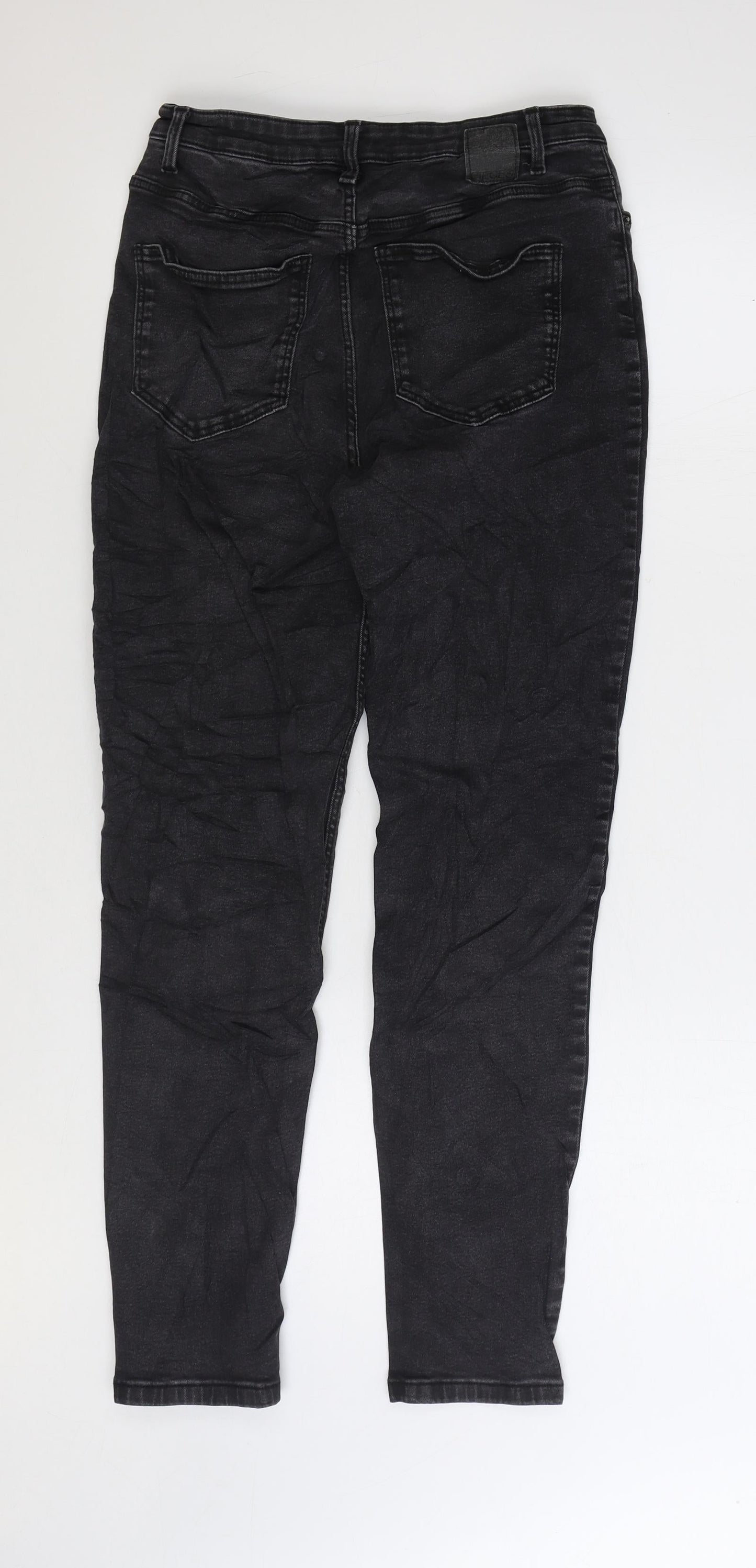 Pieces Womens Black Cotton Skinny Jeans Size M L27 in Regular Zip