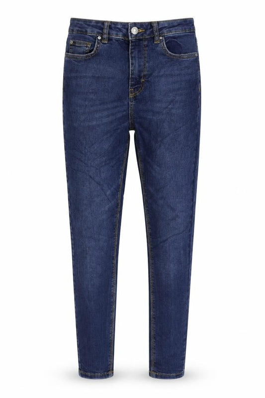 Denim & Co. Womens Blue Cotton Skinny Jeans Size 8 L27 in Regular Zip