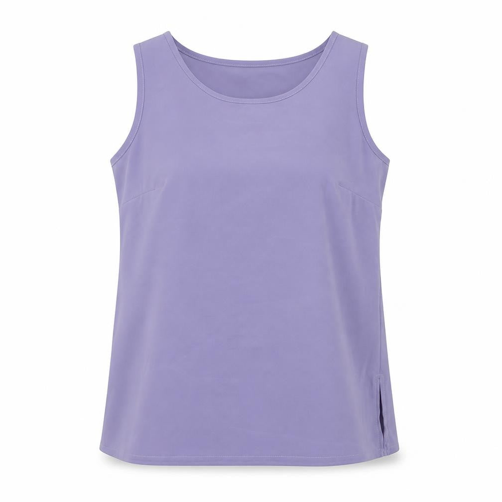 Bonmarché Womens Purple Polyester Camisole Blouse Size 12 Round Neck