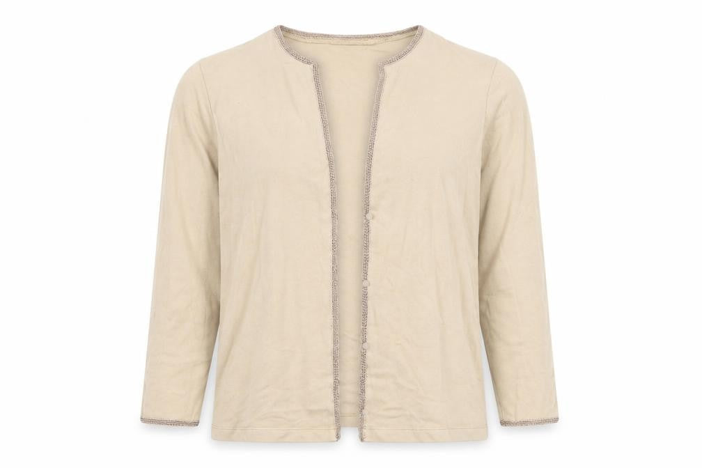 NEXT Womens Beige Round Neck Polyester Cardigan Jumper Size 12