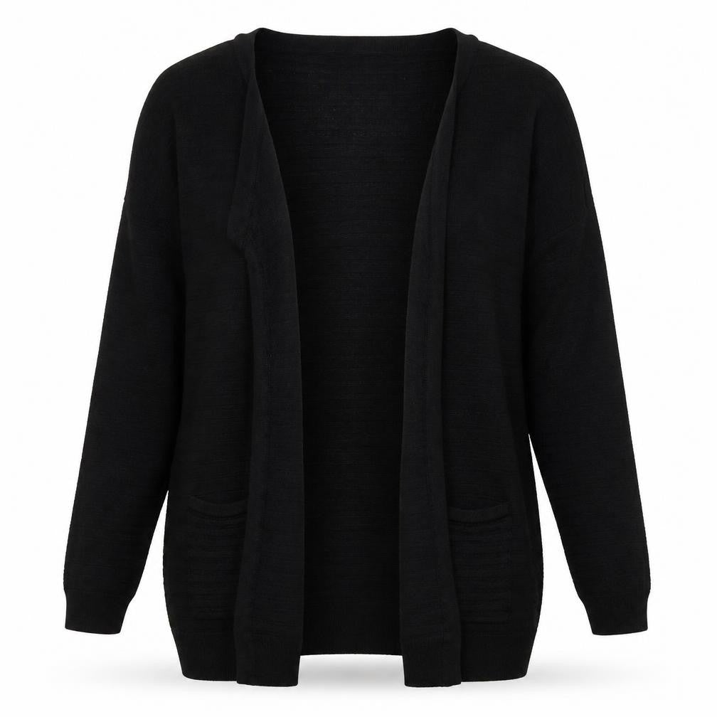 Select Womens Black V-Neck Viscose Cardigan Jumper Size M