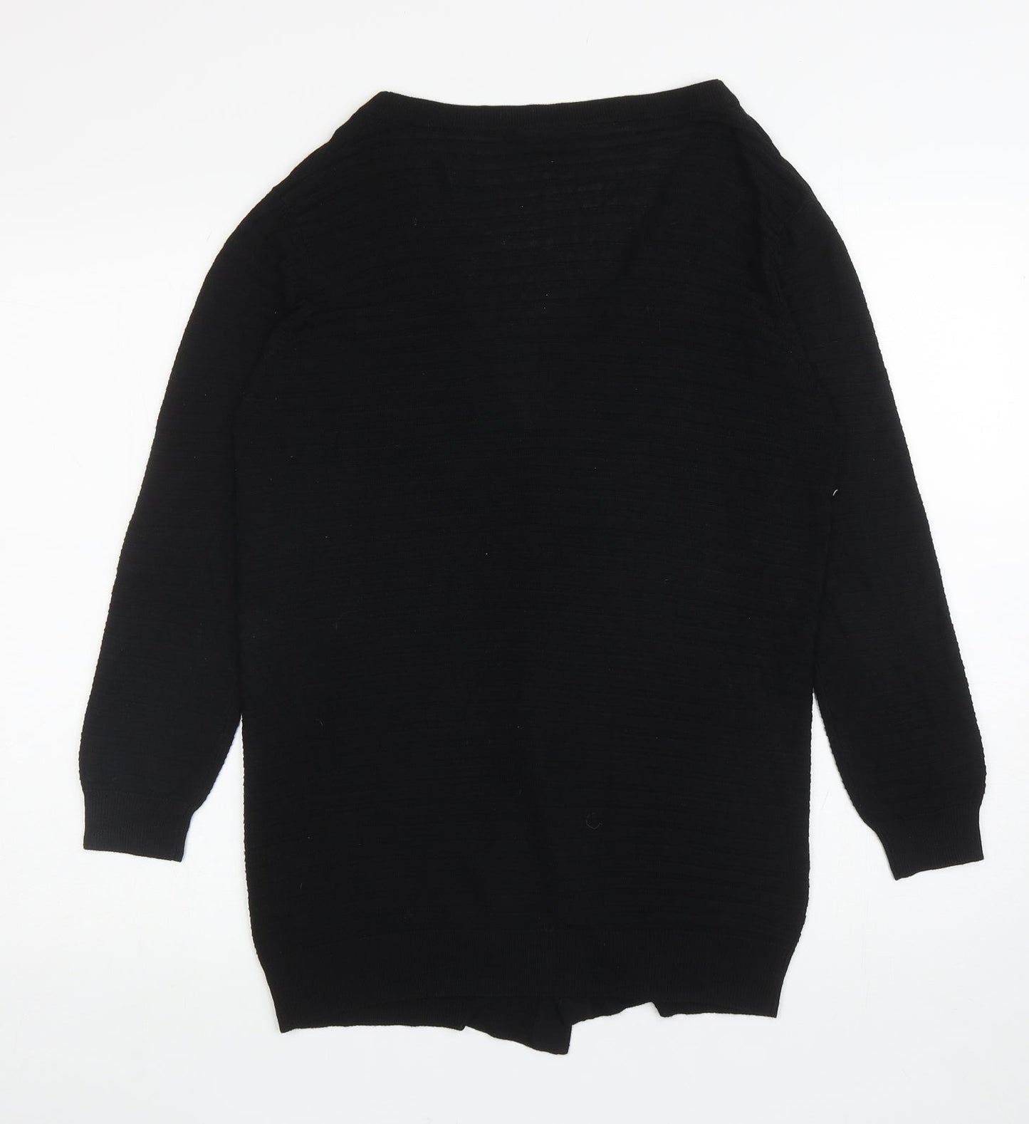 Select Womens Black V-Neck Viscose Cardigan Jumper Size M