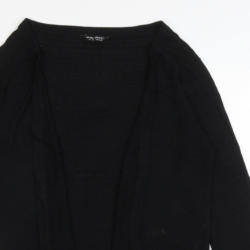 Select Womens Black V-Neck Viscose Cardigan Jumper Size M