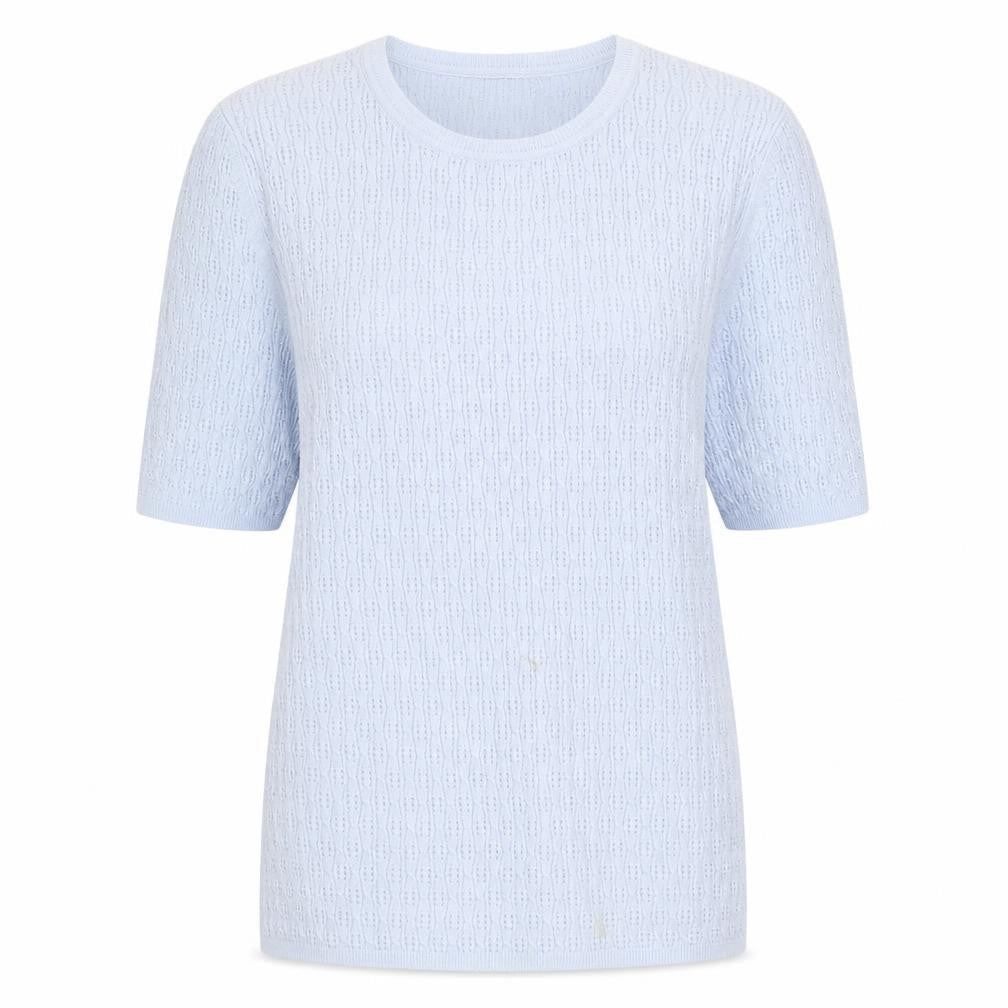 TU Womens Blue Round Neck Viscose Pullover Jumper Size 14