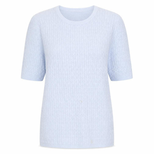 Tu Womens Blue Round Neck Viscose Pullover Jumper Size 14