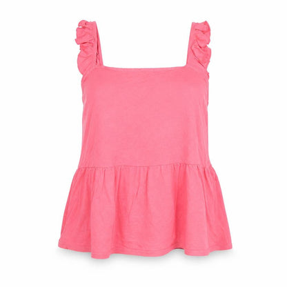 Peacocks Womens Pink Viscose Basic Tank Size 14 Square Neck