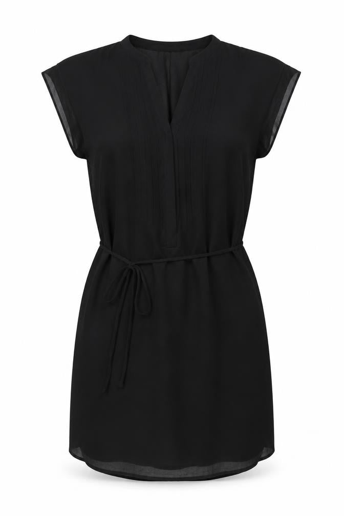 H&M Womens Black Polyester A-Line Size XS V-Neck Pullover