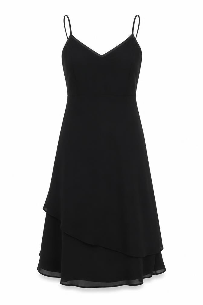 H&M Womens Black Polyester A-Line Size 4 V-Neck Pullover