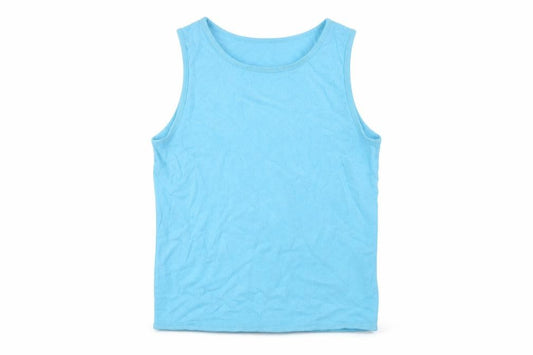 Zara Womens Blue Viscose Basic Tank Size M Round Neck
