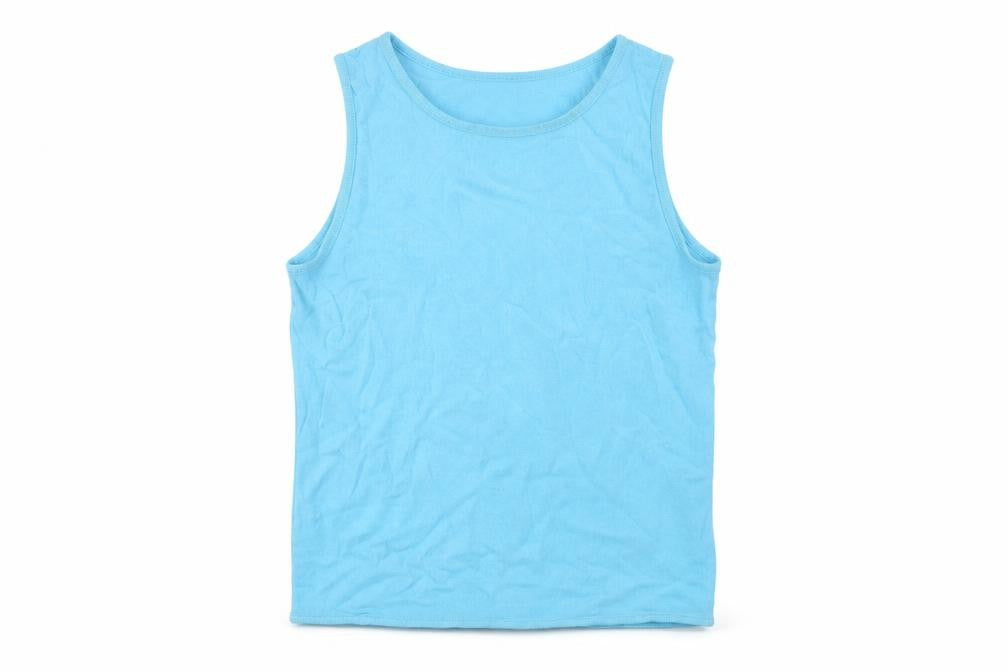 Zara Womens Blue Viscose Basic Tank Size M Round Neck