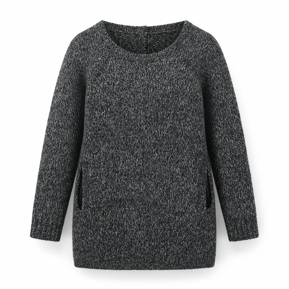 Great Plains Womens Black Round Neck Acrylic Pullover Jumper Size XS