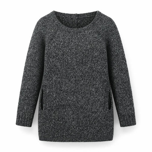 Great Plains Womens Black Round Neck Acrylic Pullover Jumper Size XS