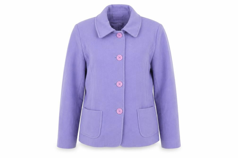 Charles Gray London Womens Purple Jacket Size 12 Button