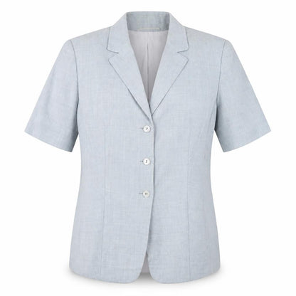 Eugen Klein Womens Grey Polyester Basic Button-Up Size 14 Collared