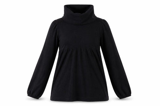 Marks and Spencer Womens Black Viscose A-Line Size 10 Boat Neck Pullover