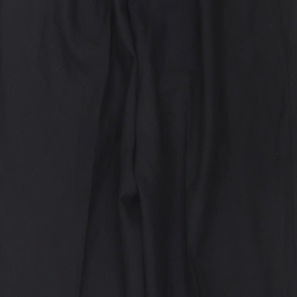 Preworn Womens Black Polyester Trousers Size 20 L36 in Regular