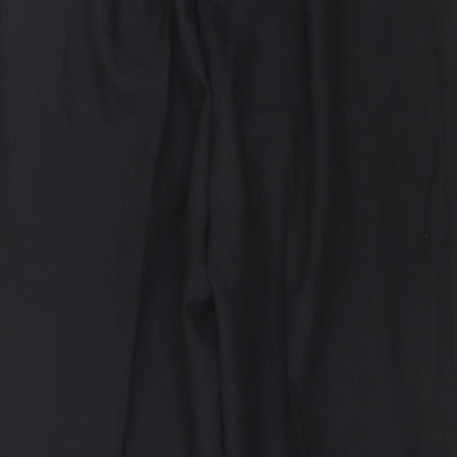 Preworn Womens Black Polyester Trousers Size 20 L36 in Regular