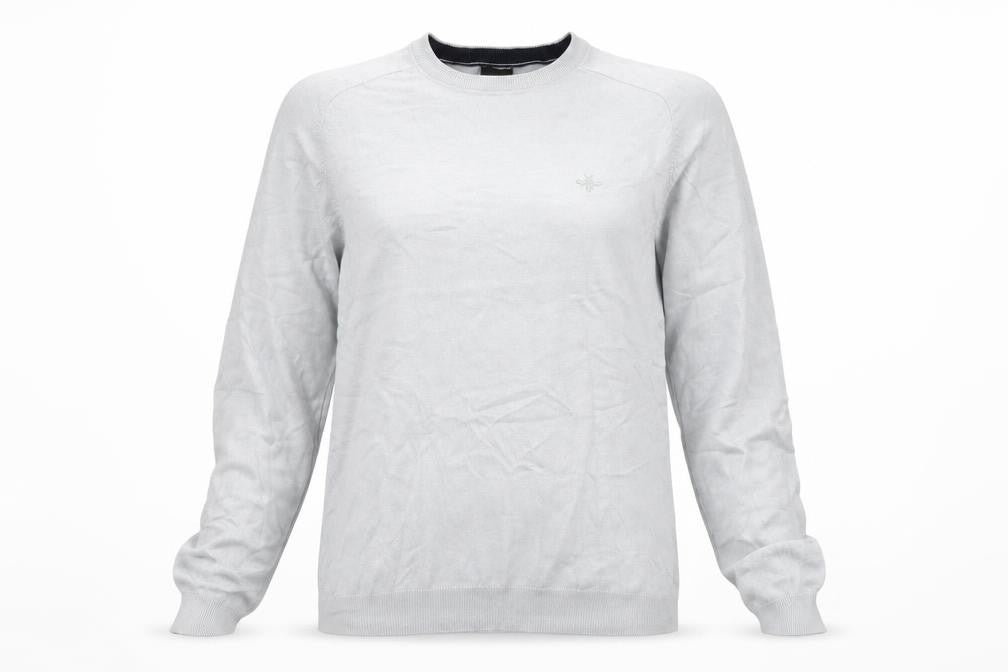 River Island Womens Grey Crew Neck Viscose Pullover Jumper Size M - Bee