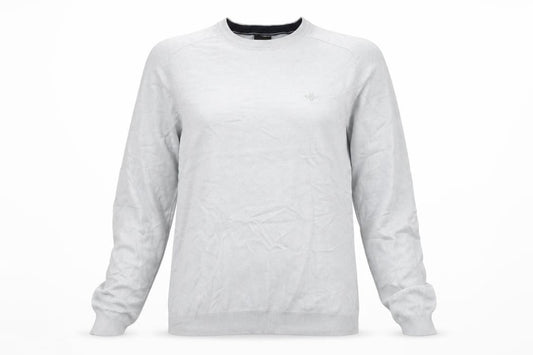 River Island Womens Grey Crew Neck Viscose Pullover Jumper Size M - Bee