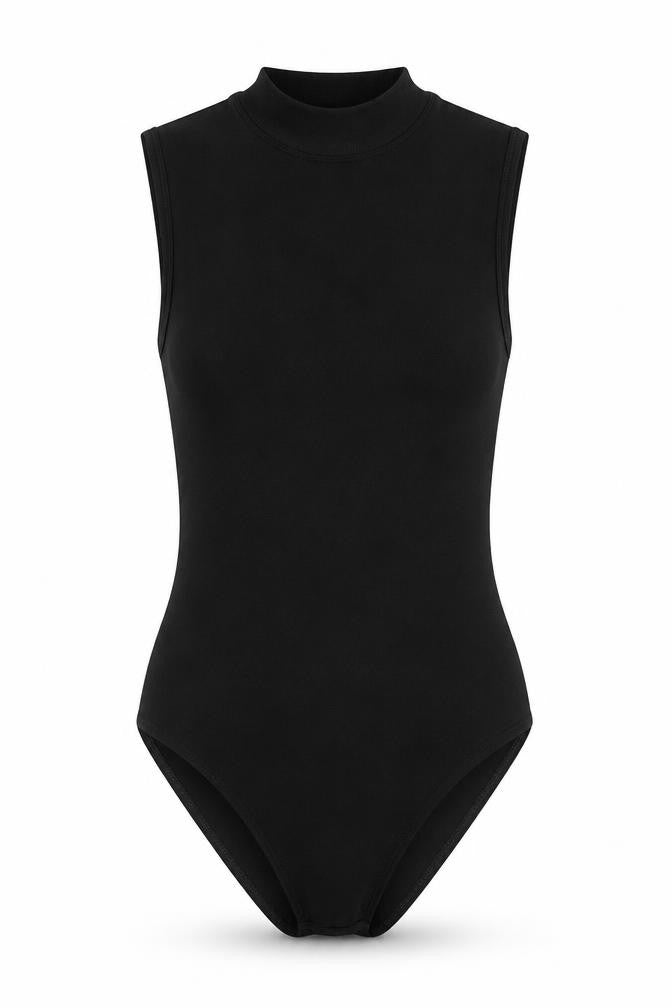 Primark Womens Black Nylon Bodysuit One-Piece Size XS Snap