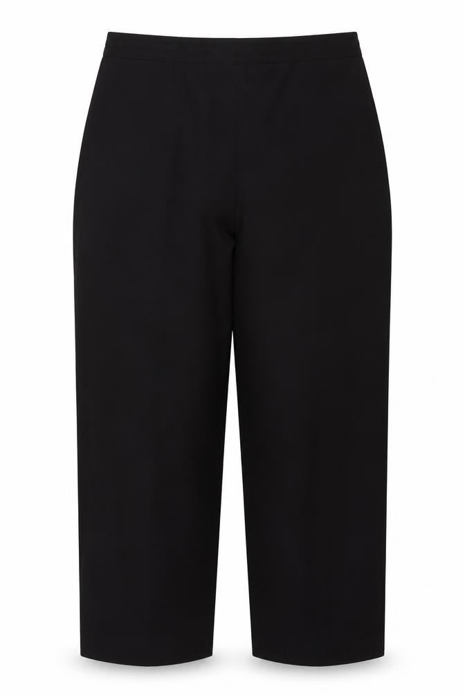 Preworn Womens Black Polyester Trousers Size 18 L25 in Regular