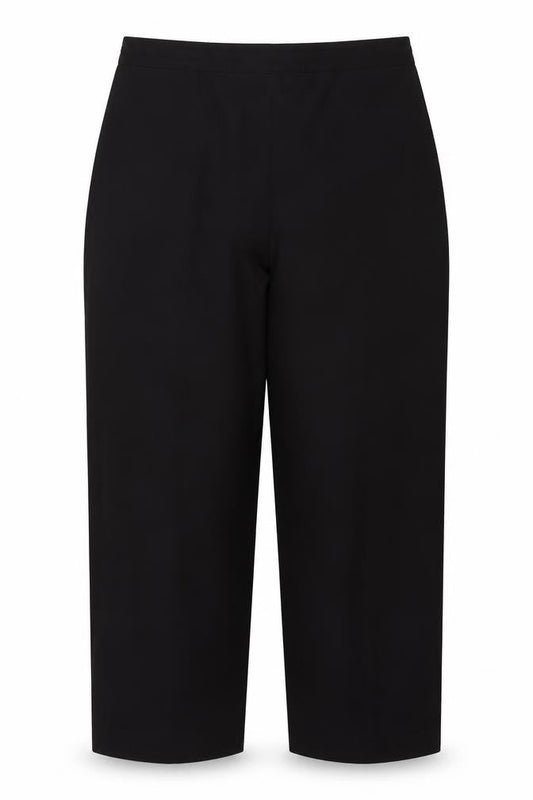 Preworn Womens Black Polyester Trousers Size 18 L25 in Regular