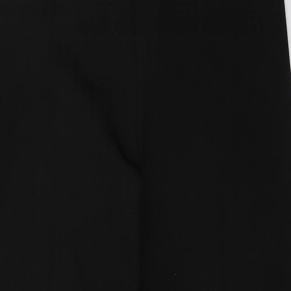 Preworn Womens Black Polyester Trousers Size 18 L25 in Regular