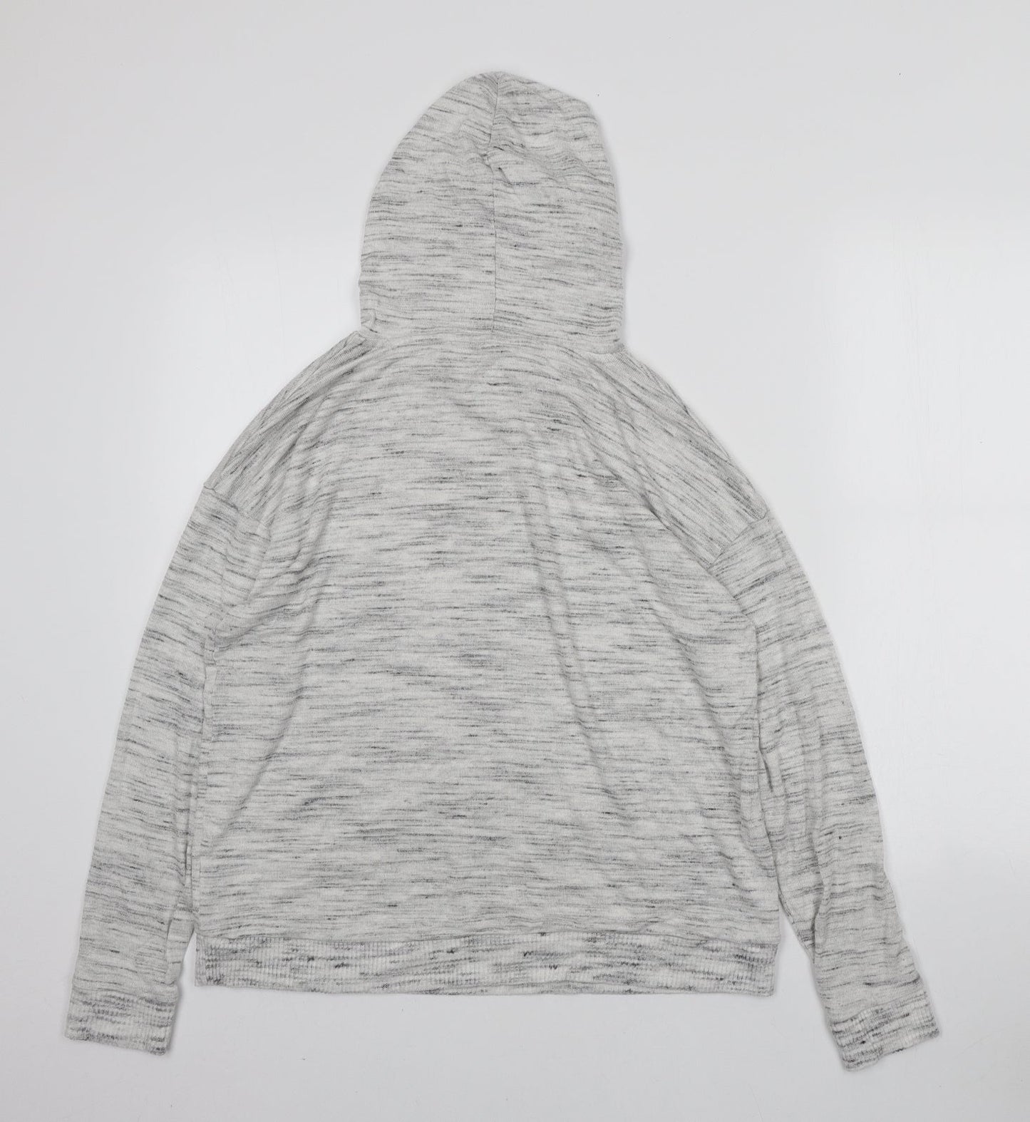 Marks and Spencer Womens Grey Polyester Pullover Hoodie Size 10 Pullover