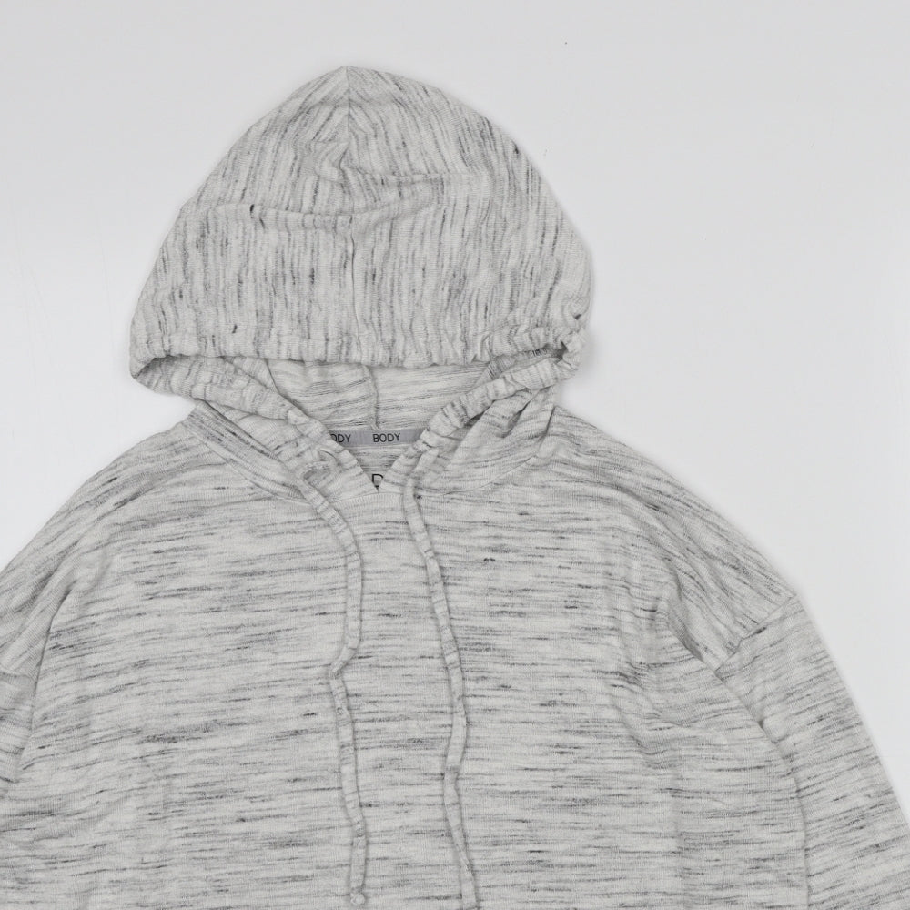 Marks and Spencer Womens Grey Polyester Pullover Hoodie Size 10 Pullover