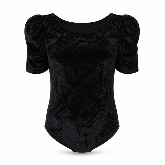 MaterialGirl Womens Black Polyamide Bodysuit One-Piece Size S Snap