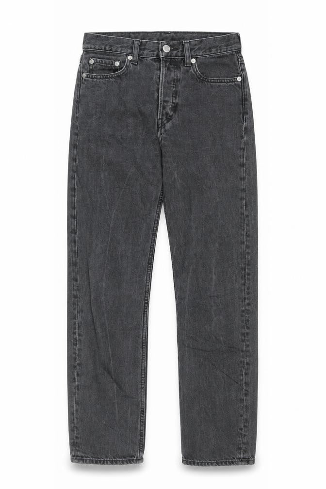 Weekday Womens Black Cotton Straight Jeans Size 27 in L27 in Regular Button
