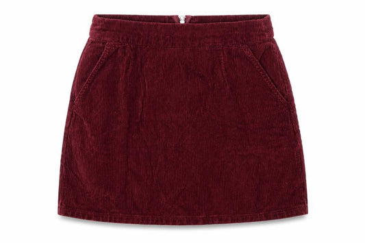 Topshop Womens Red Cotton A-Line Skirt Size 30 in Zip