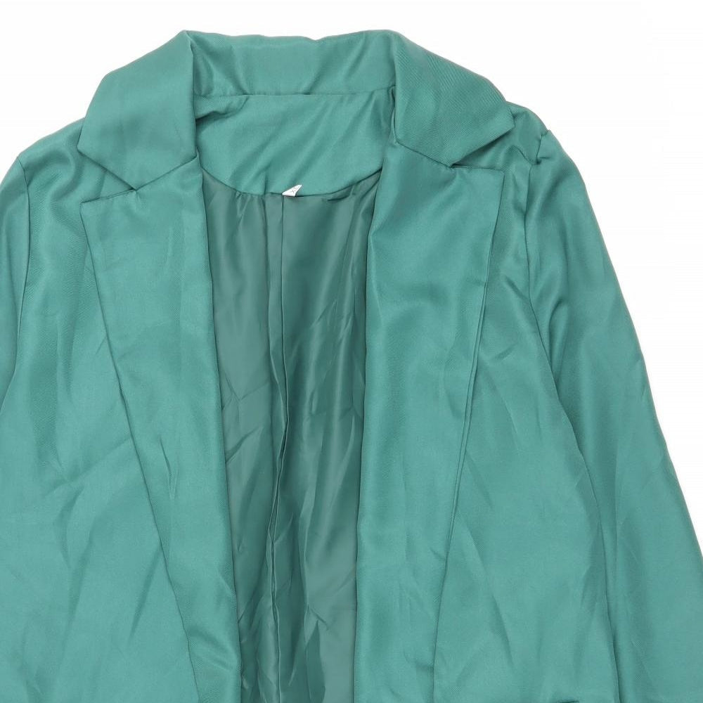 Preworn Womens Green Jacket Size XL Tie