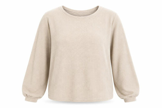 New Look Womens Beige Polyester Pullover Sweatshirt Size L Pullover
