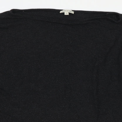 River Island Womens Grey Round Neck Polyester Pullover Jumper Size 12