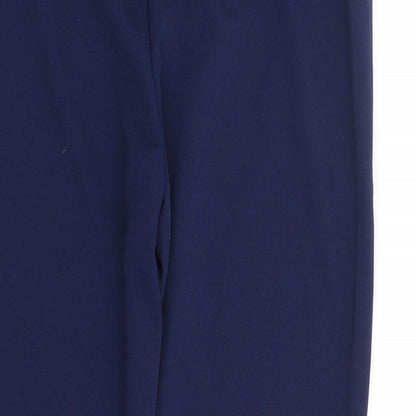 SHEIN Womens Blue Polyester Trousers Size M L25 in Regular
