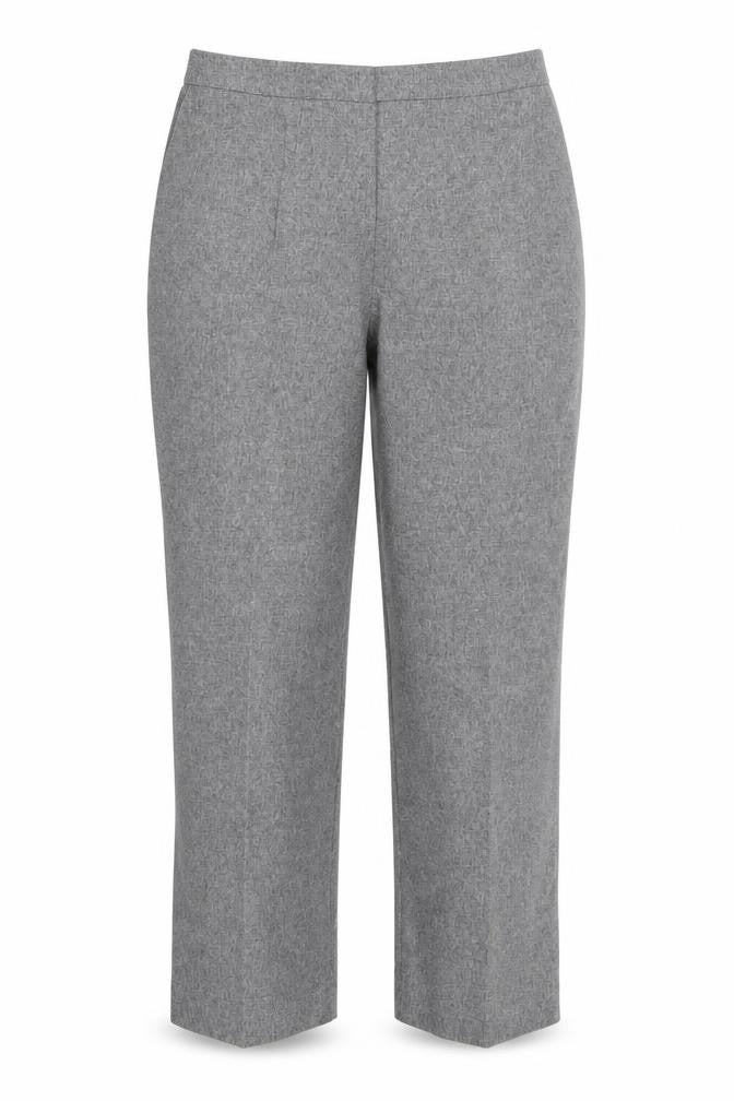Emma Collection Womens Grey Polyester Trousers Size 16 L27 in Regular
