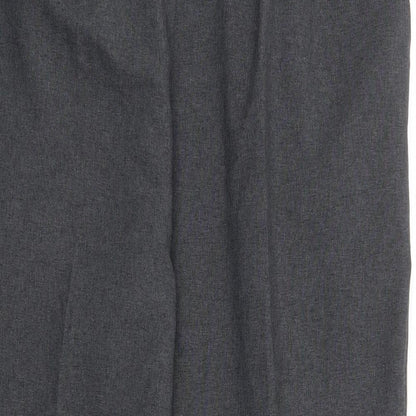 Mia Moda Womens Grey Polyester Trousers Size 20 L27 in Regular