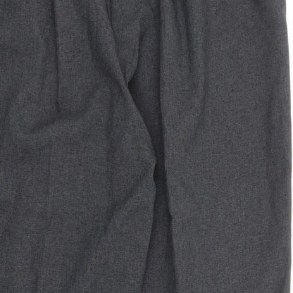 Mia Moda Womens Grey Polyester Trousers Size 20 L27 in Regular