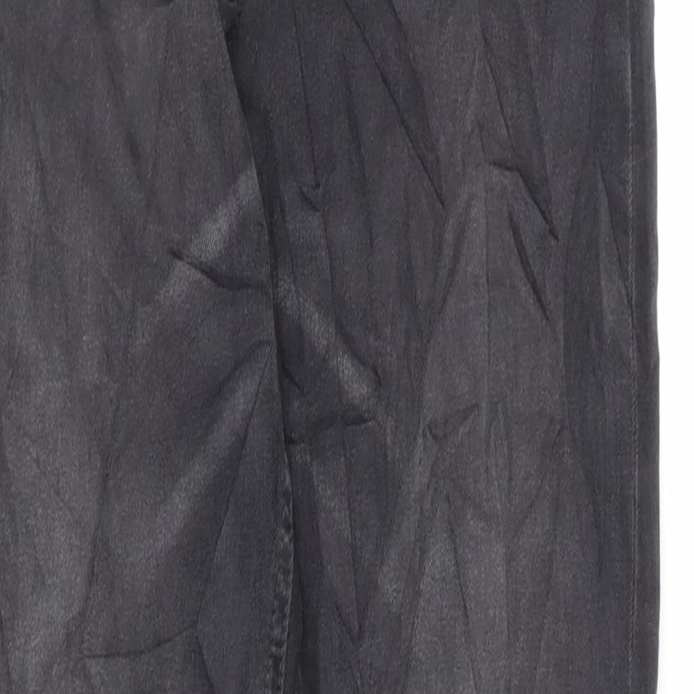 Marks and Spencer Womens Black Cotton Skinny Jeans Size 6 L29 in Regular Zip