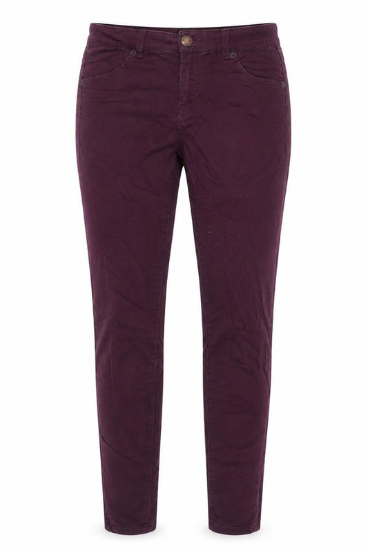 Warehouse Womens Purple Cotton Skinny Jeans Size 12 L29 in Regular Zip