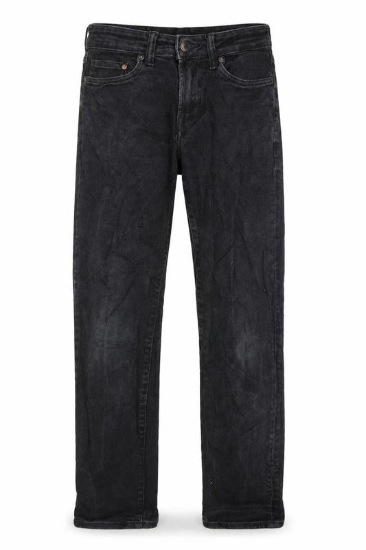 H&M Mens Black Cotton Straight Jeans Size 28 in L32 in Regular Button