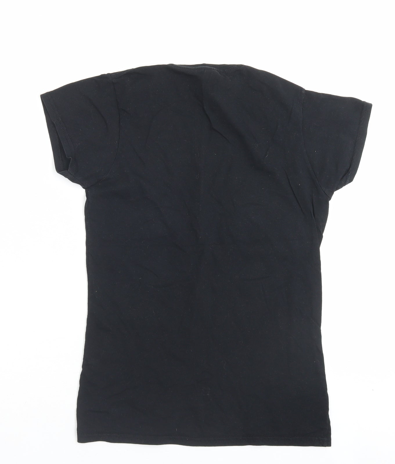 Gildan Womens Black Cotton Basic T-Shirt Size M Crew Neck - Mama Bear